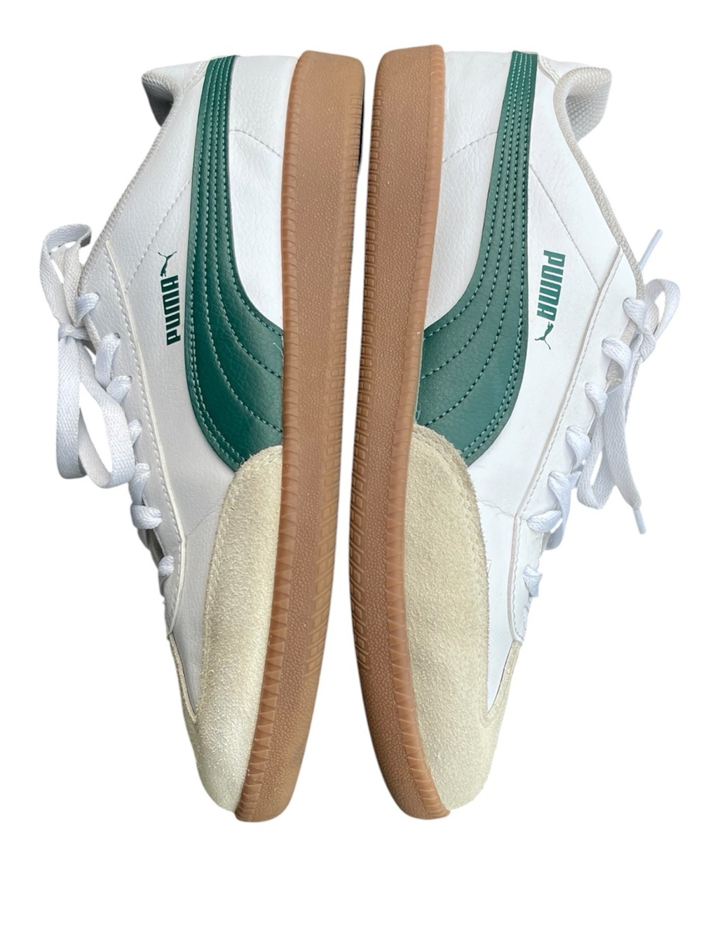 Puma White/Green Club II Era Unisex Sneaker (US 10 Mens) - Picture 11 of 14